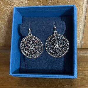 Sterling Silver (925) filigree dangle earrings